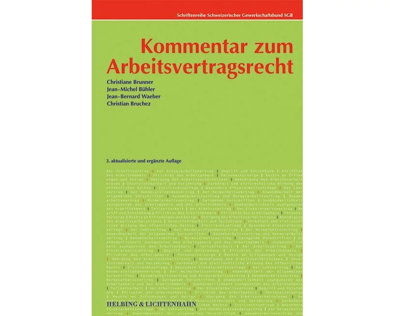 Kommentar zum Arbeitsvertragsrecht