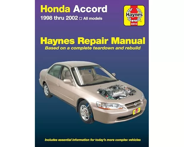 Honda Accord (1998-2002) Haynes Repair Manual (USA)