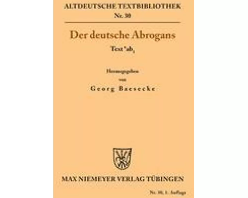 Der deutsche Abrogans