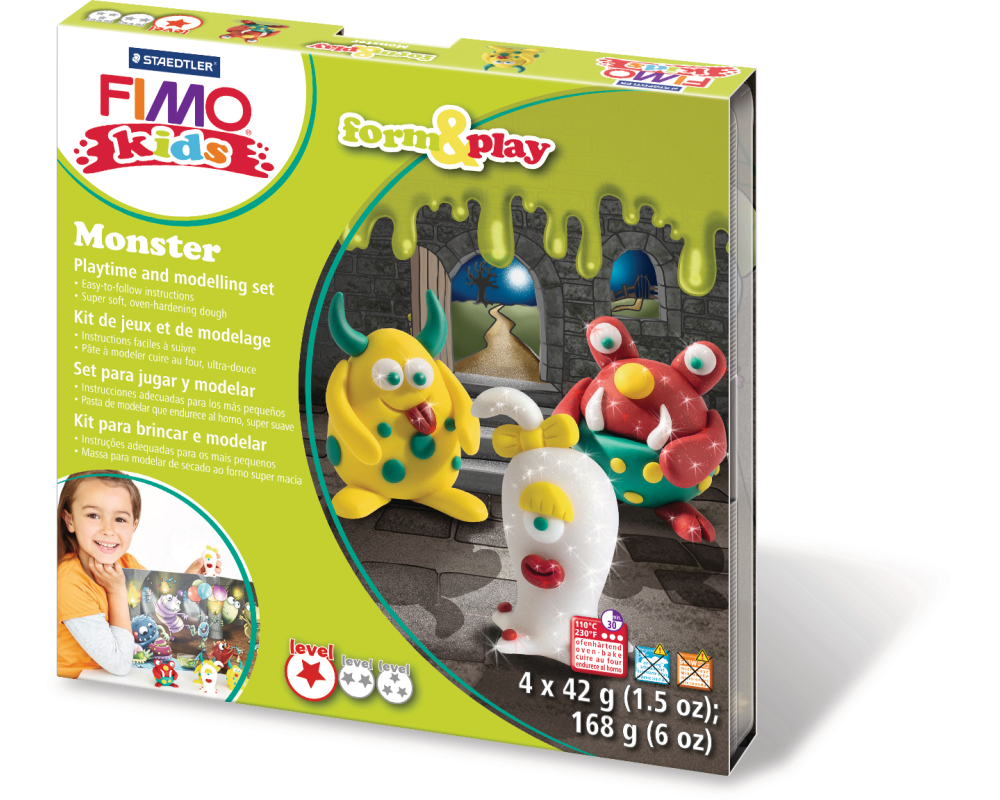 FIMO form&play 4x42g 803411LY Set Monster