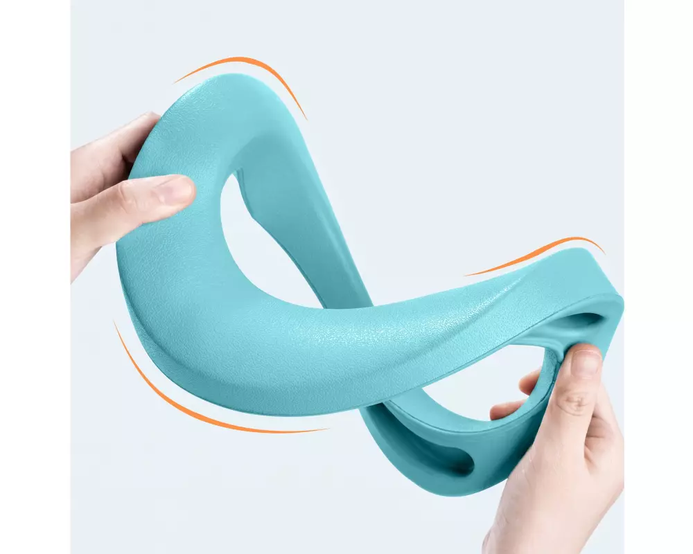 relaxdays Kindertöpfchen Flugzeug-Design, PU-Sitzkissen