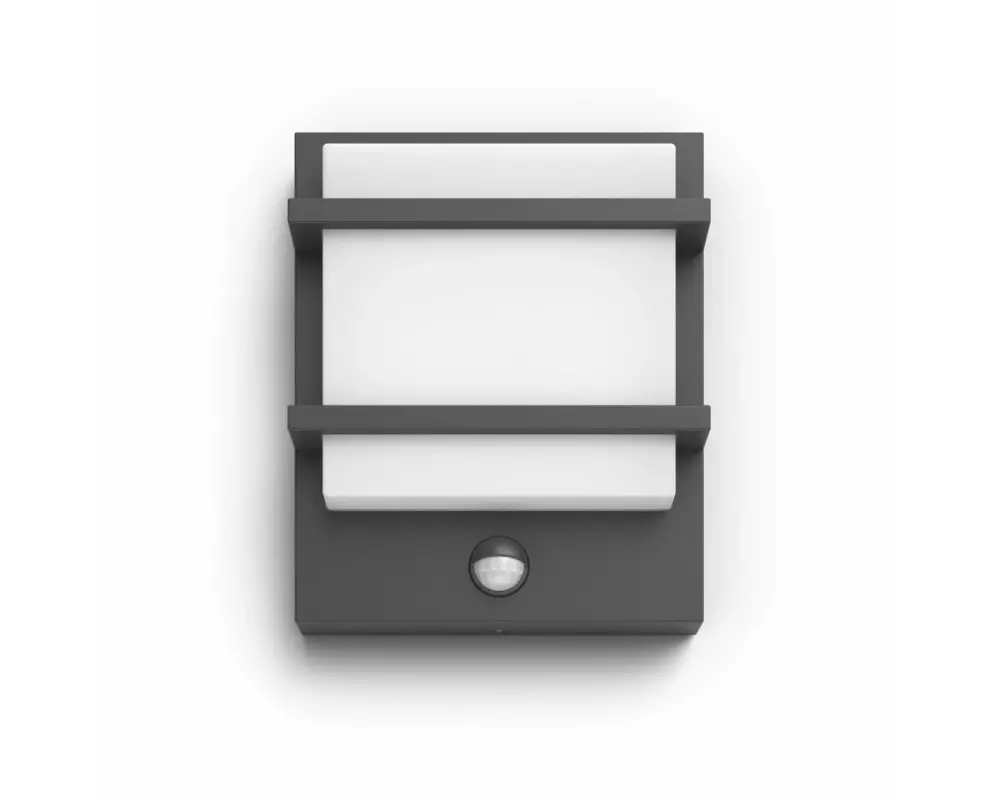 Philips Wandleuchte Petronia 12 W, 1200 lm, 2700 K, BWM, Anthrazit