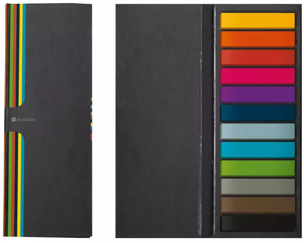 Semikolon Page Marker in 12 Farben 6 x 16 cm