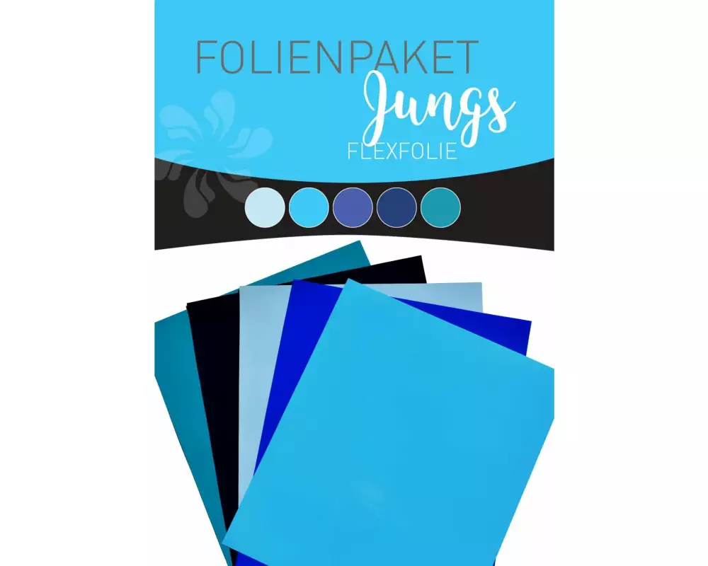 Stahls Aufbügelfolie Flex Set Jungs