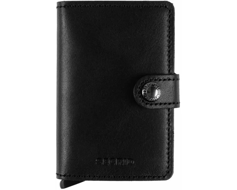 SECRID Portemonnaie Miniwallet Vintage Schwarz