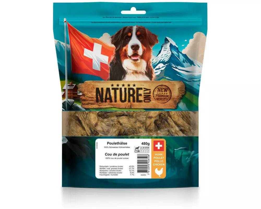 NATUREonly Kausnack Poulethälse 480 g