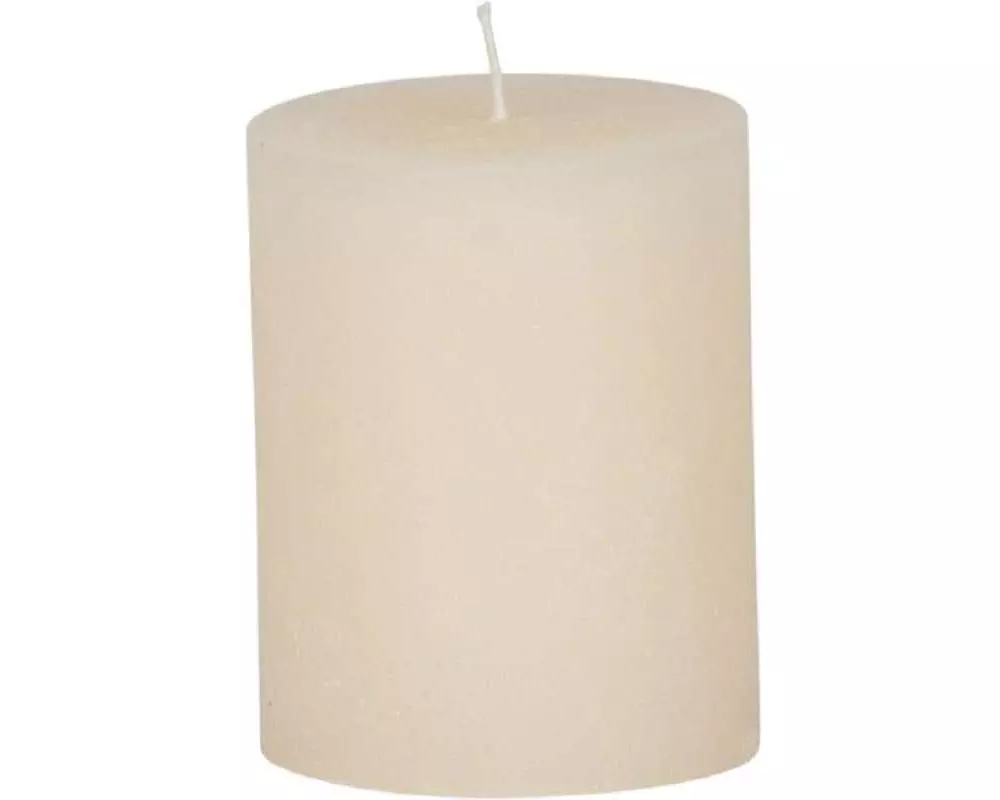 Weizenkorn Kerze Ice 10 cm x 8 cm, Elfenbein, 4 Stück