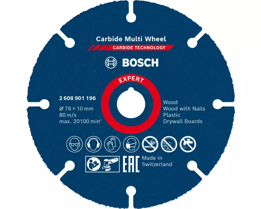 Bosch Professional Trennscheibe EXPERT Carbide Multi Wheel, 76 mm
