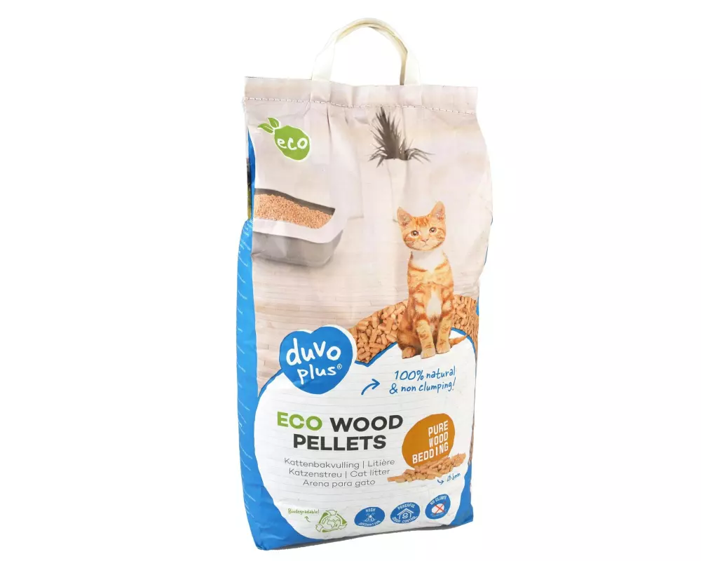 duvoplus Katzenstreu Eco Holzpellets 10 kg