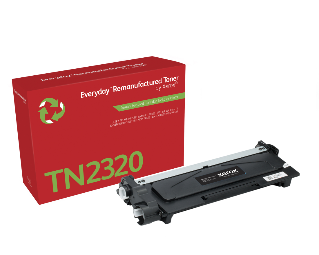 Everyday™ Mono wiederaufbereiteter Toner von Xerox, kompatibel mit Brother TN2320, Hohe Kapazität