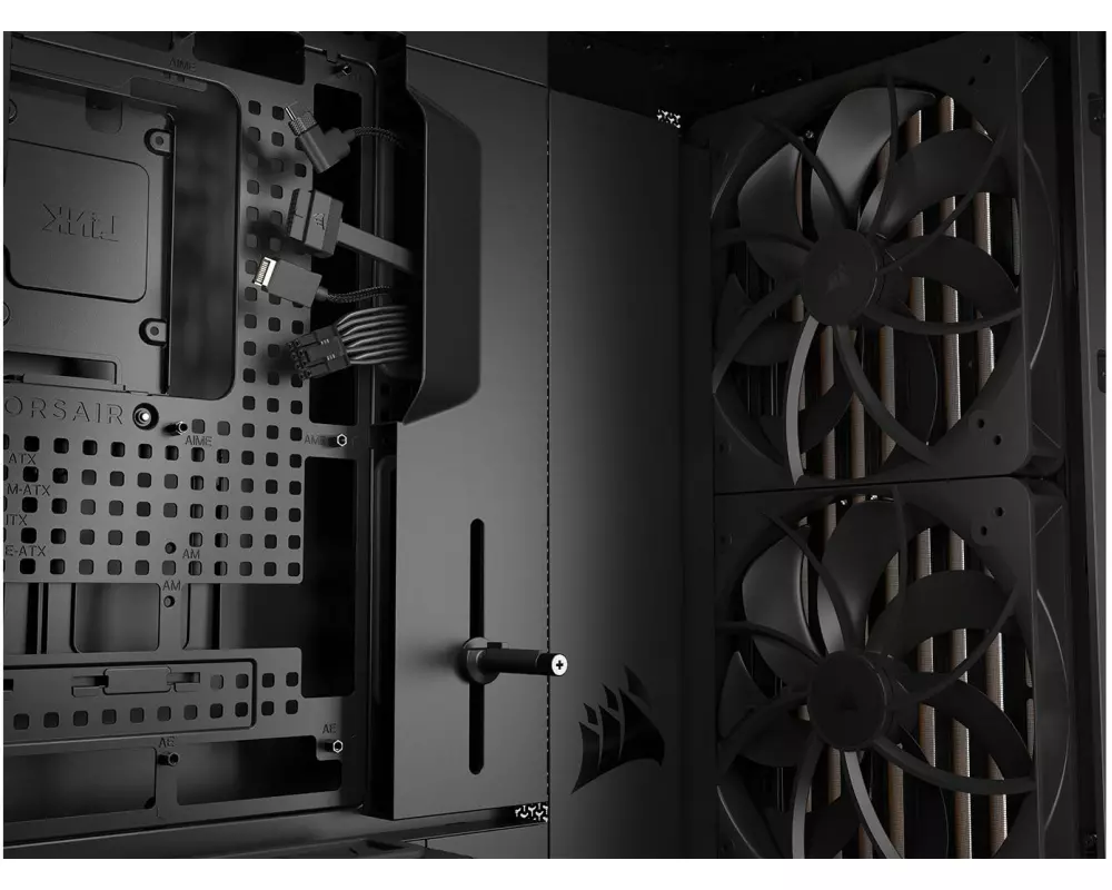 Corsair PC-Gehäuse FRAME 5000D WOOD RS Mid-Tower Schwarz Wallnuss