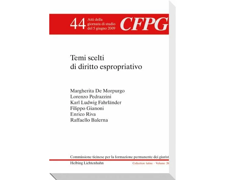 Temi scelti di diritto espropriativo