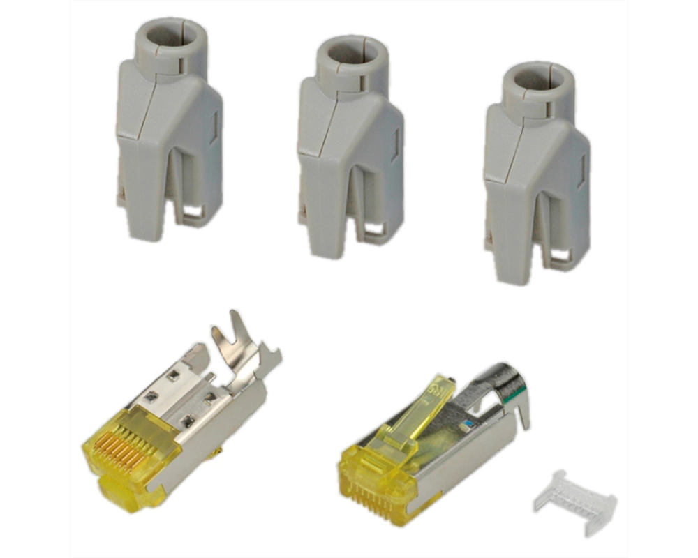 HiRose TM31 Stecker geschirmt, Tülle grau, 50 Stück