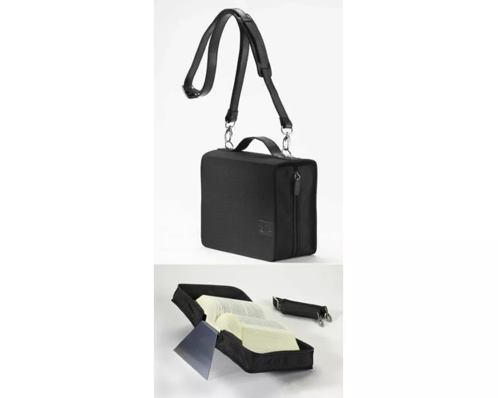SartoriusSKIN Tasche BASIC 2.0 Gr. L in Onyx-Schwarz mit Tragegurt & Buchstütze