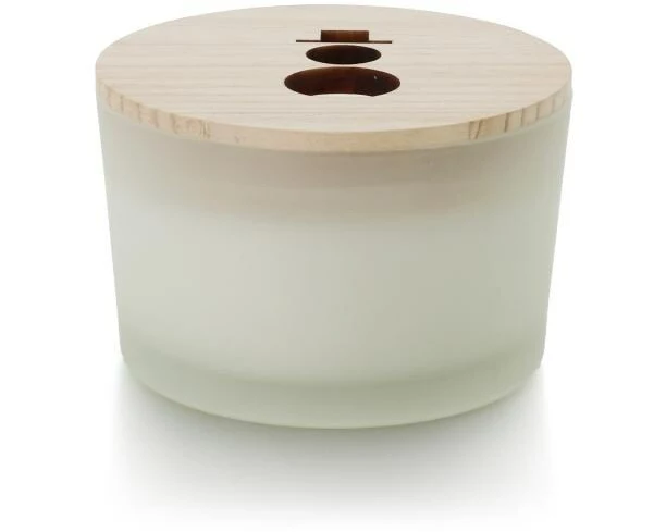 balthasar Kerzenglas Madera Weiss, Snowy Friend