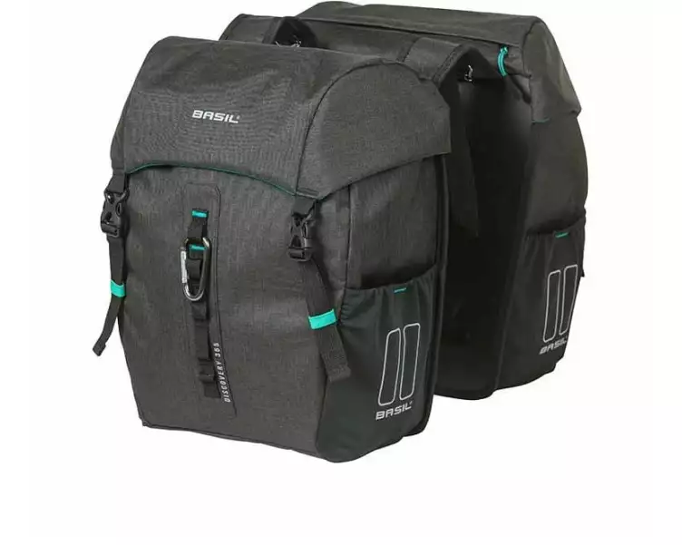 BASIL Doppelseitentasche Discovery M Schwarz