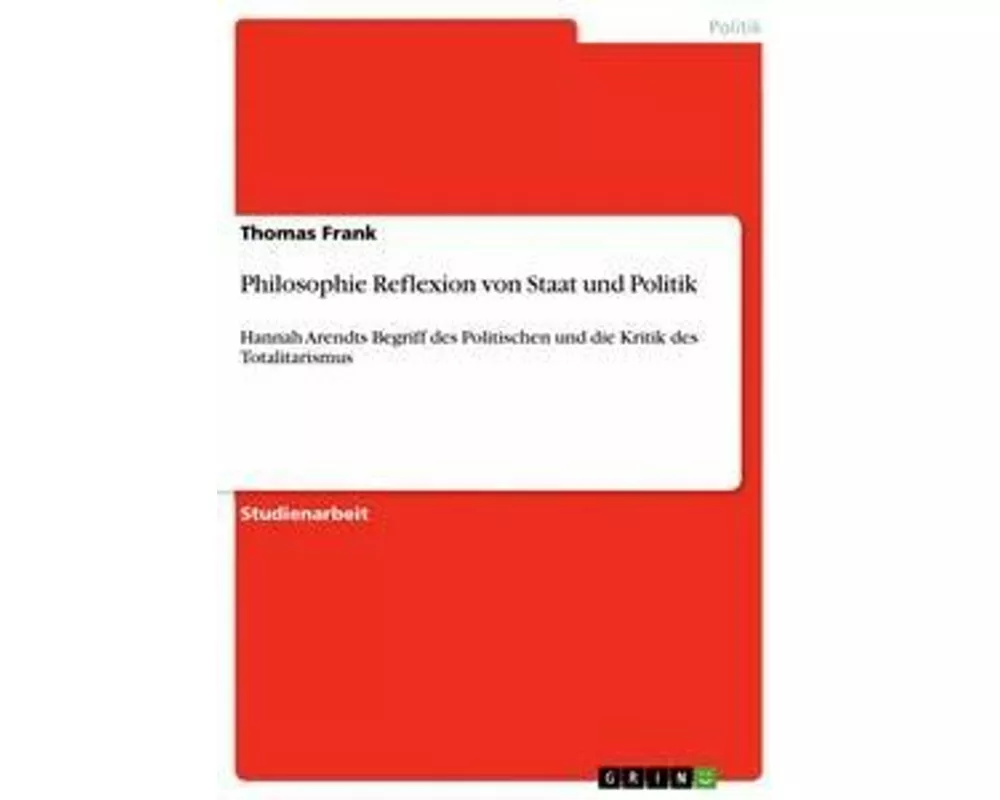 Philosophie Reflexion von Staat und Politik