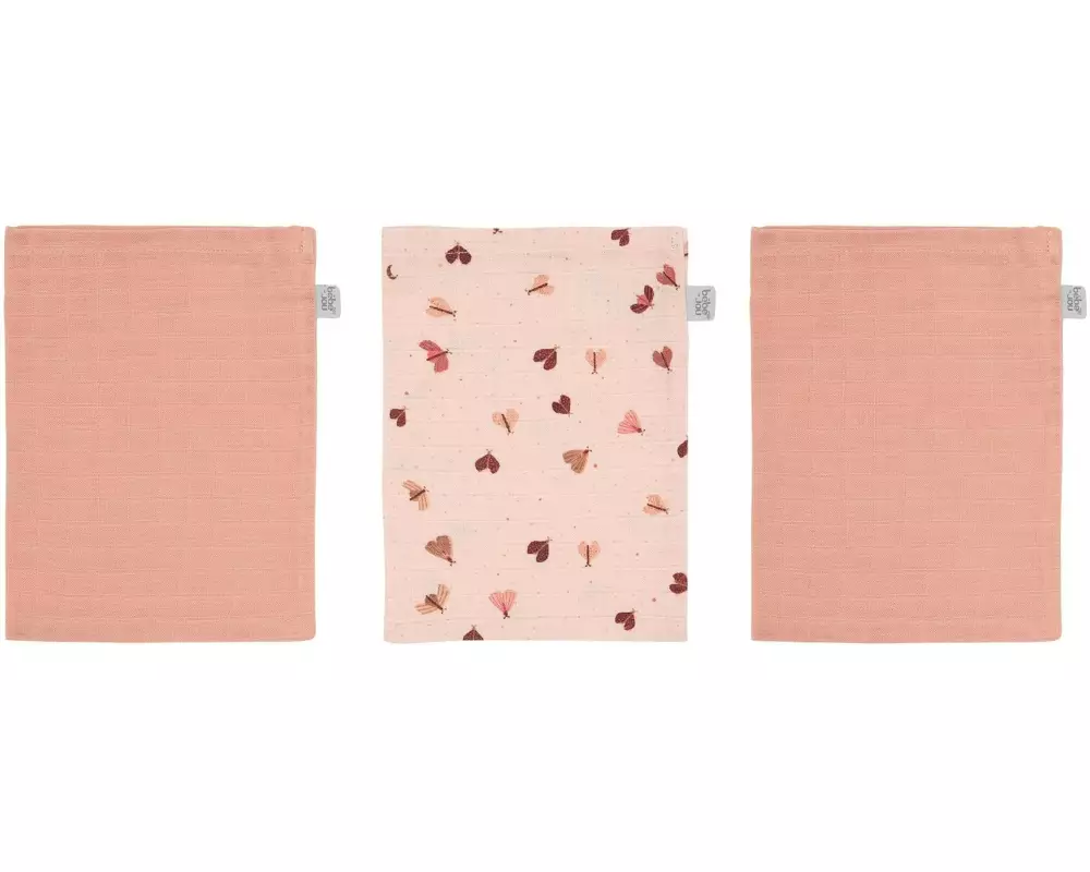 ZEWI bébé-jou Baby-Waschhandschuh Sweet Butterfly 3 Stk.