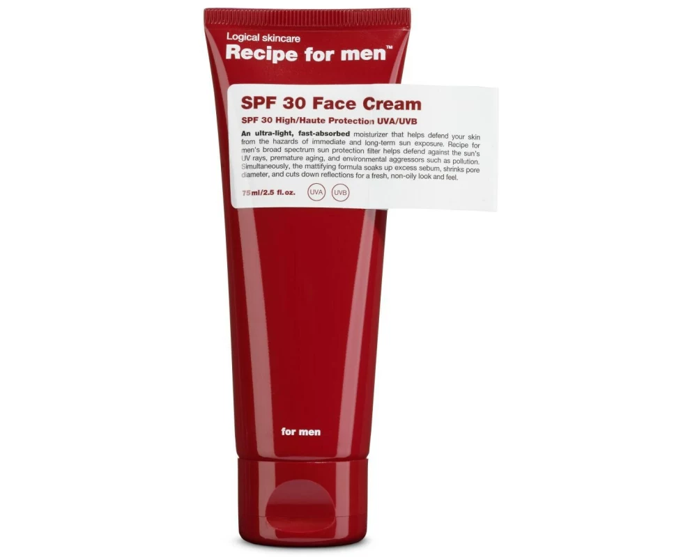 Recipe For Men SPF 30 Face Cream 75 ml