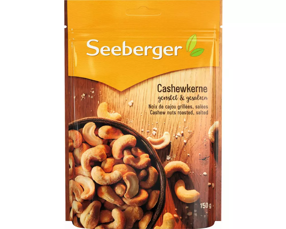 Seeberger Beutel Cashewkerne geröstet & gesalzen 150 g