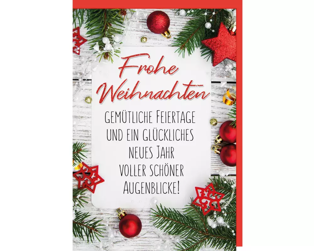 Braun + Company Weihnachtskarte Gemütliche Feiertage Weihnachten