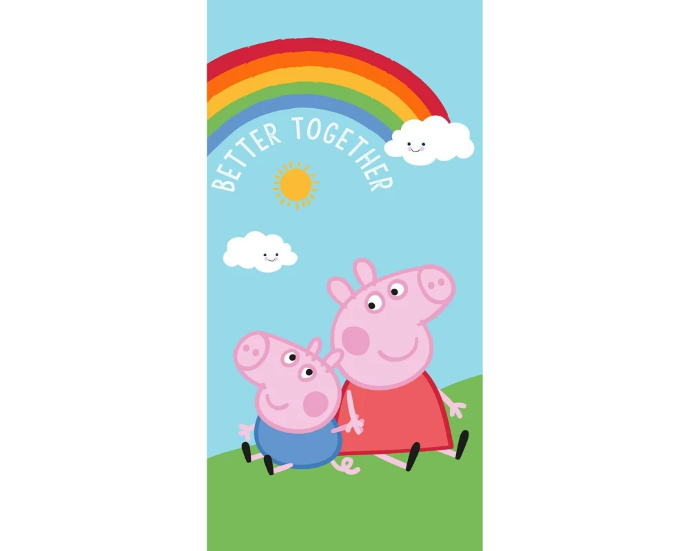 Jerry Fabrics Baby-Badetuch Peppa Pig PEP132 70 x 140 cm