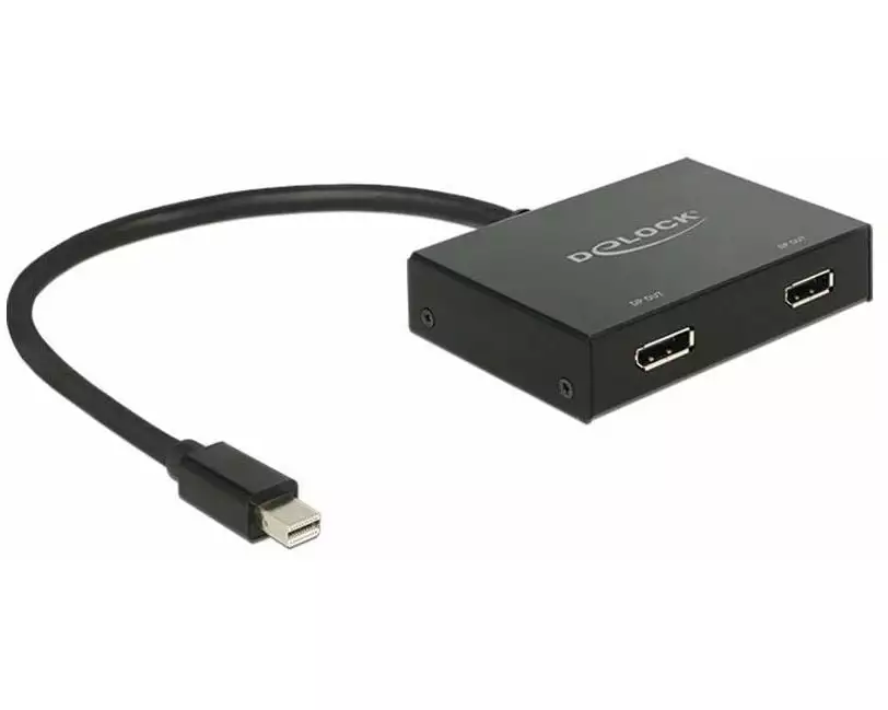 Delock 2-Port Signalsplitter Mini-DP - DP