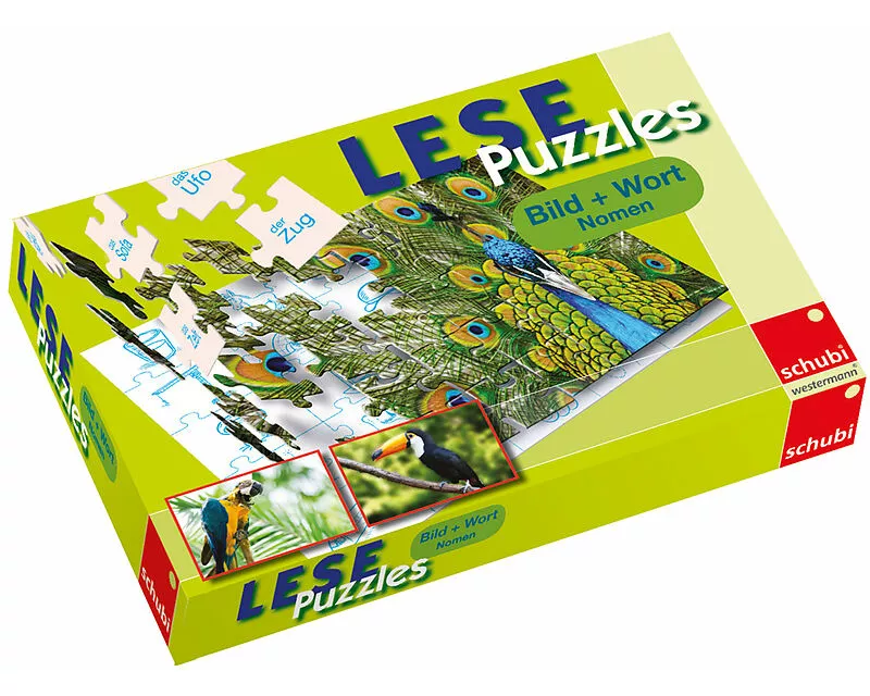 Lesepuzzles Bild und Wort - Nomen
