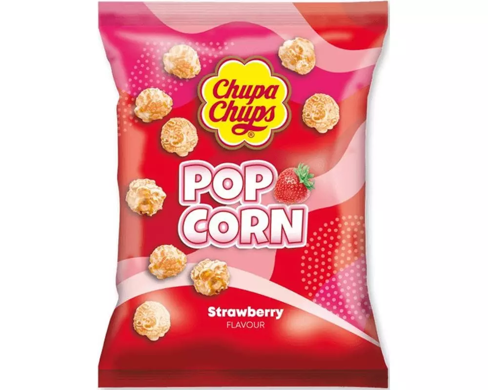 Chupa Chups Popcorn Strawberry 90 g