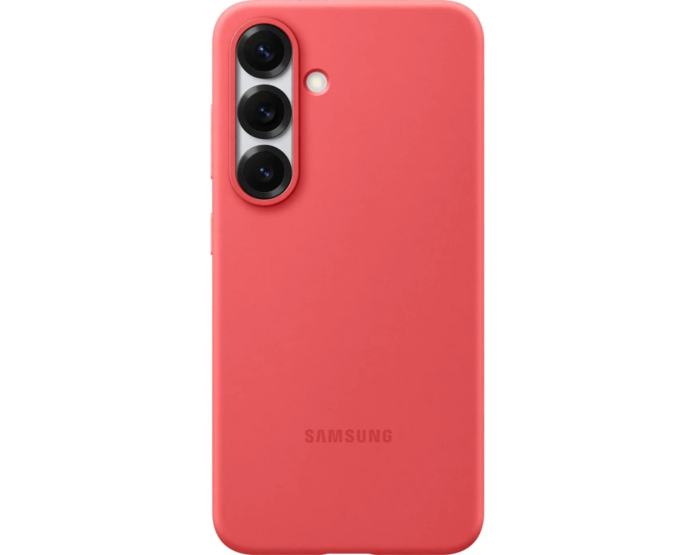 Samsung Back Cover Silicone Galaxy S25 Rot