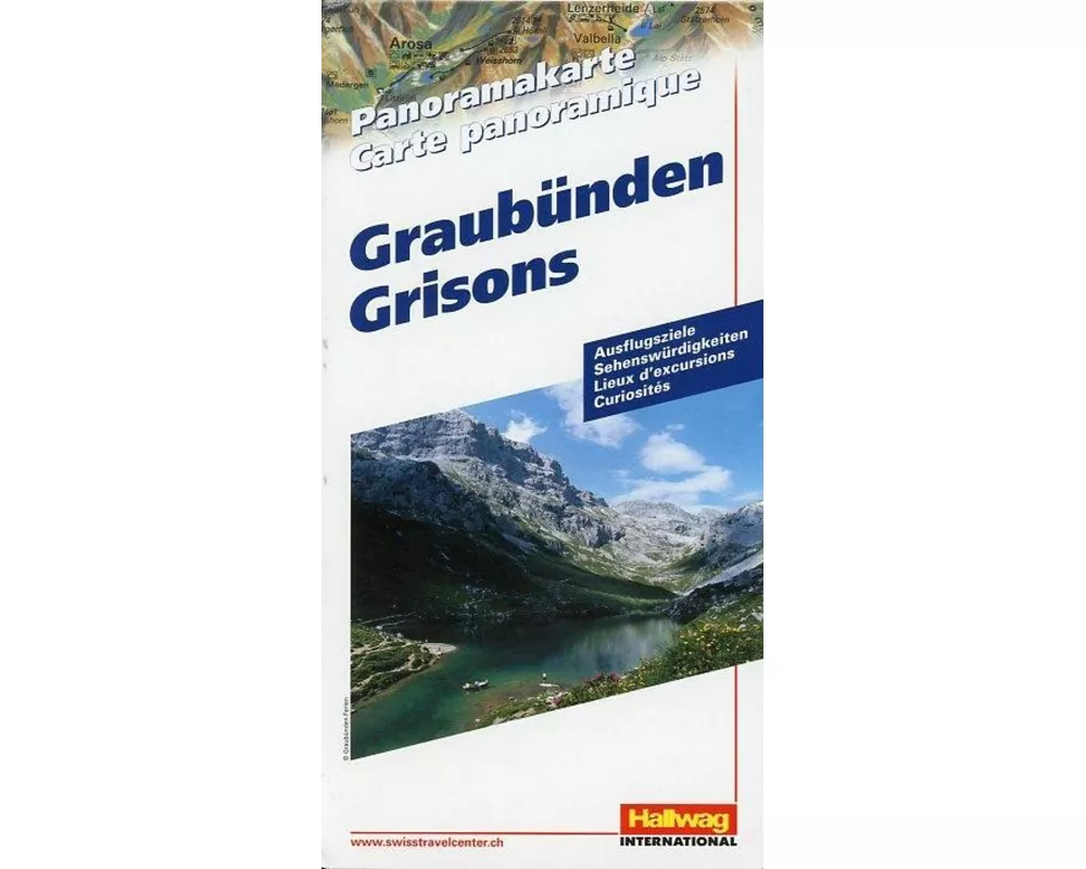 Hallwag Panoramakarte Graubünden
