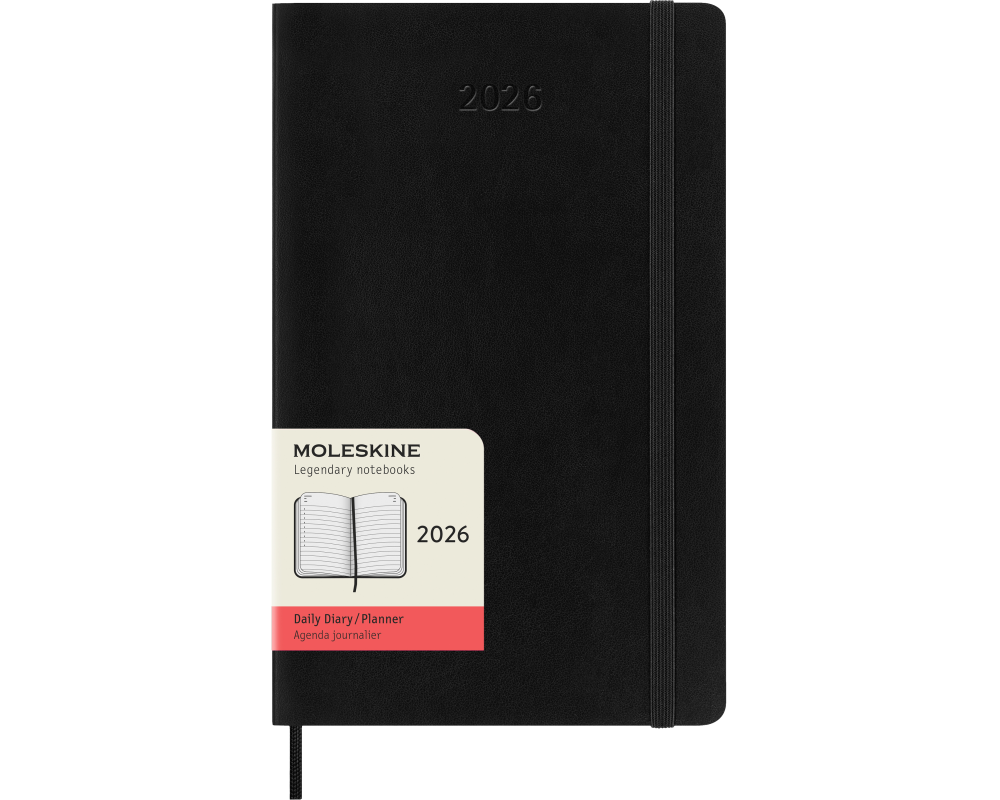 MOLESKINE Agenda Classic Large 2026 DSB12DC3Y26 1T/1S schwarz SC 13x21cm