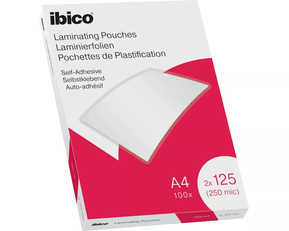 Ibico Laminierfolie Premium A4 125 µm selbstklebend, 100 Stk