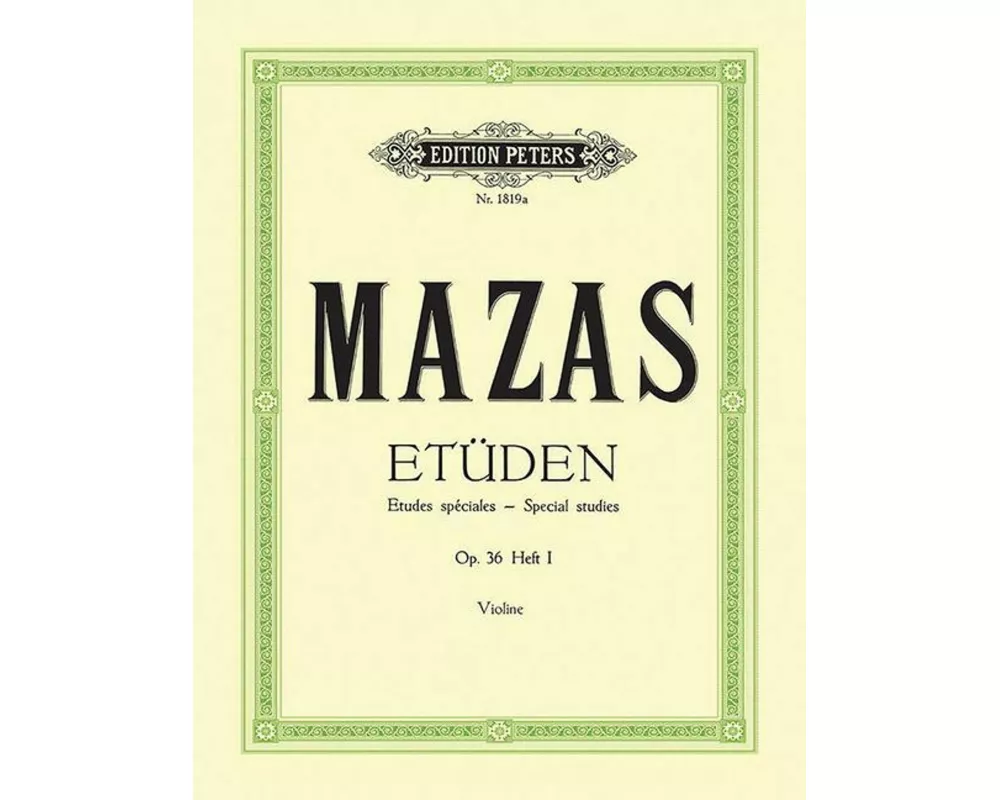 Etüden op. 36 / Etudes spéciales
