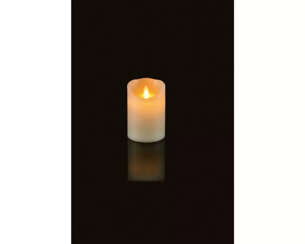 STT LED-Kerze Magic Candle Ivory S Ø 9 x 15 cm, Warmweiss