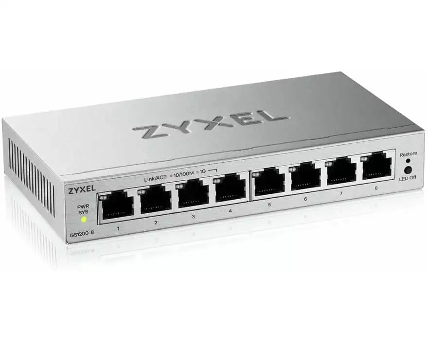 Zyxel Switch GS1200-8 IPTV 8 Port