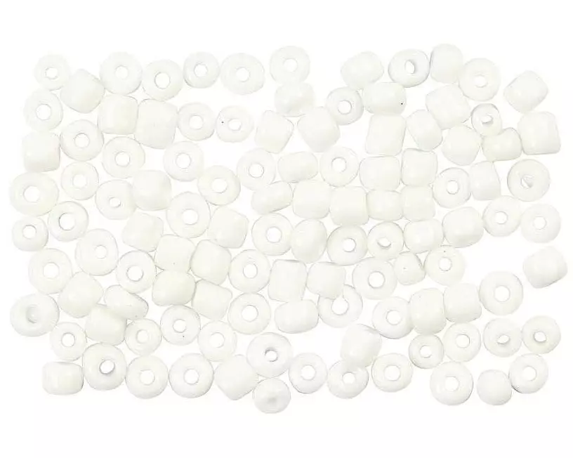 Creativ Company Rocailles-Perlen 8/0 Weiss