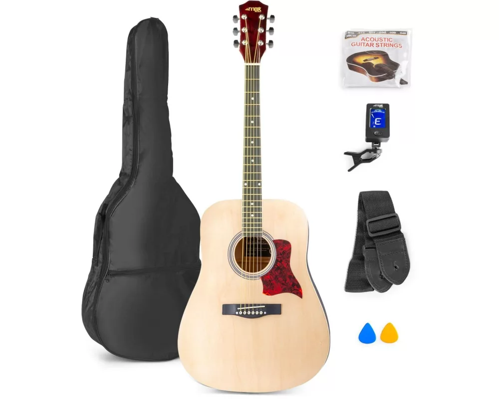 MAX Westerngitarre SoloJam Set Natur