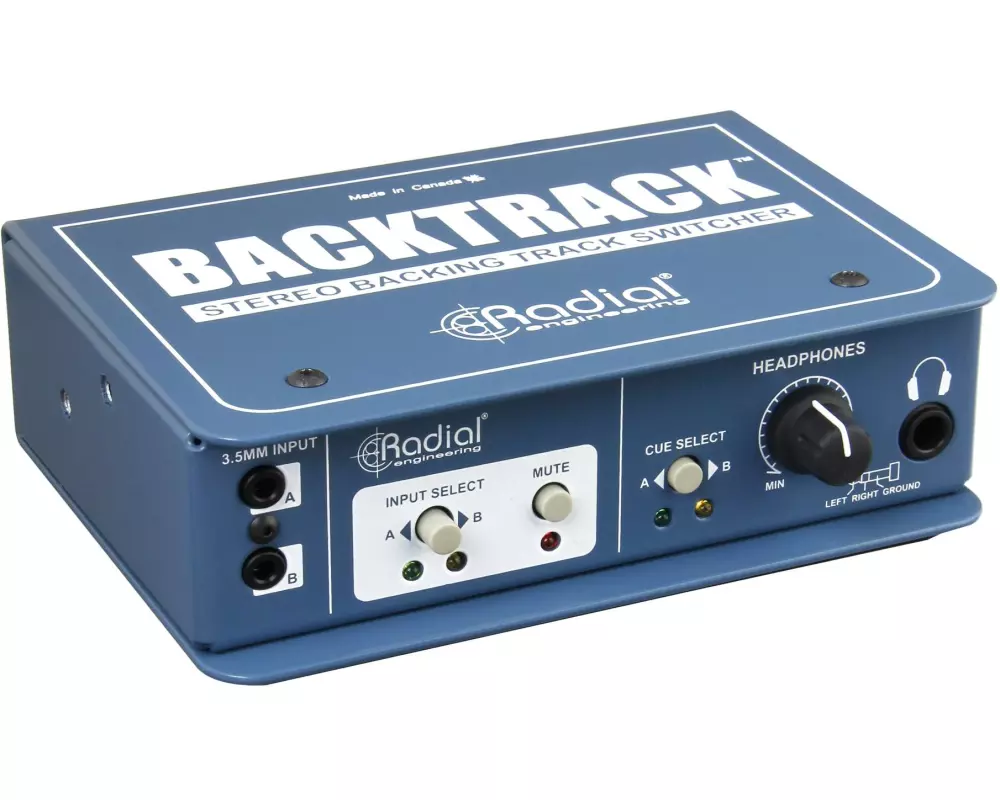 Radial BackTrack Stereo-Audioumschalter Stahl Blau