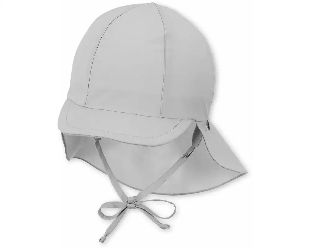 Sterntaler Sommermütze mit Nackenschutz Lichtgrau Gr. 49