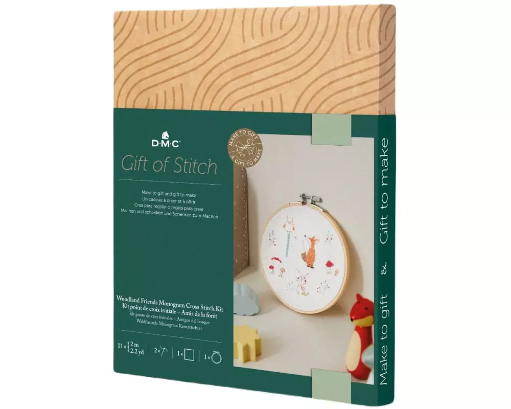 DMC Stickset Gift of Stitch Waldfreunde, Ø 15.7 cm