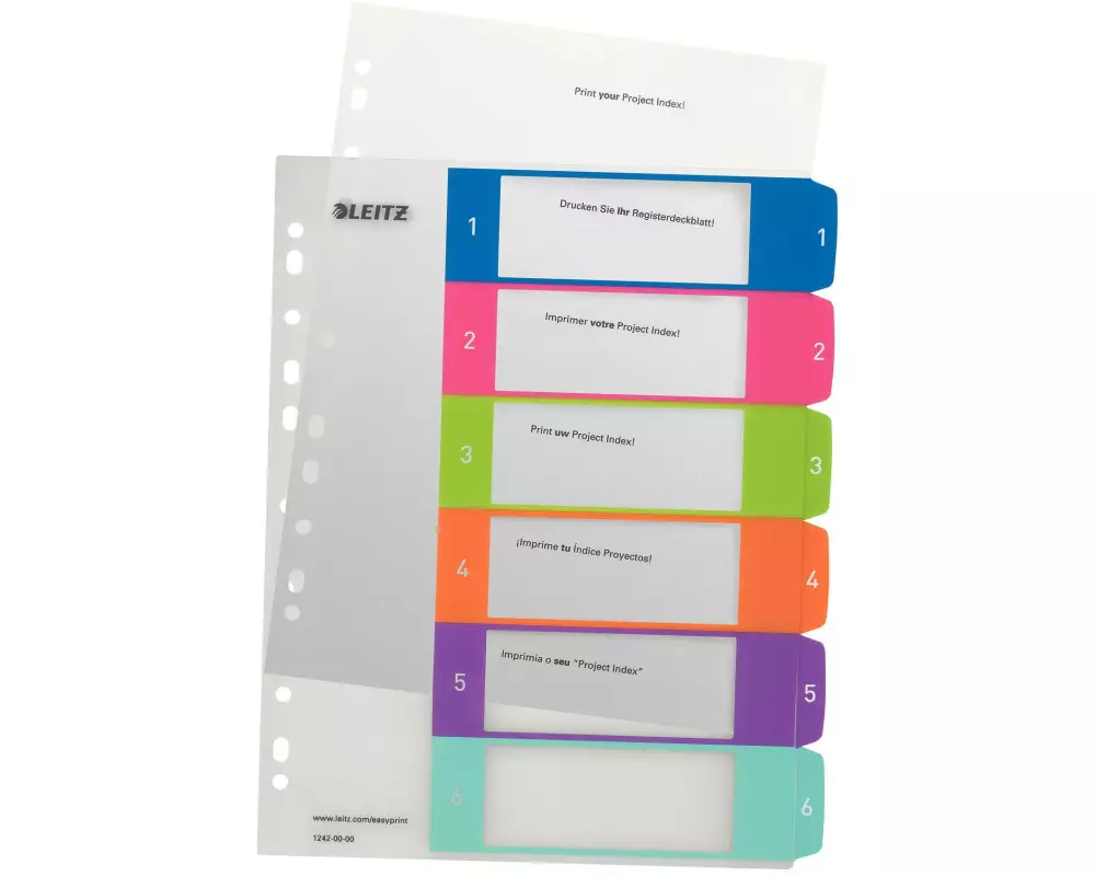 Leitz Register WOW A4 1-6