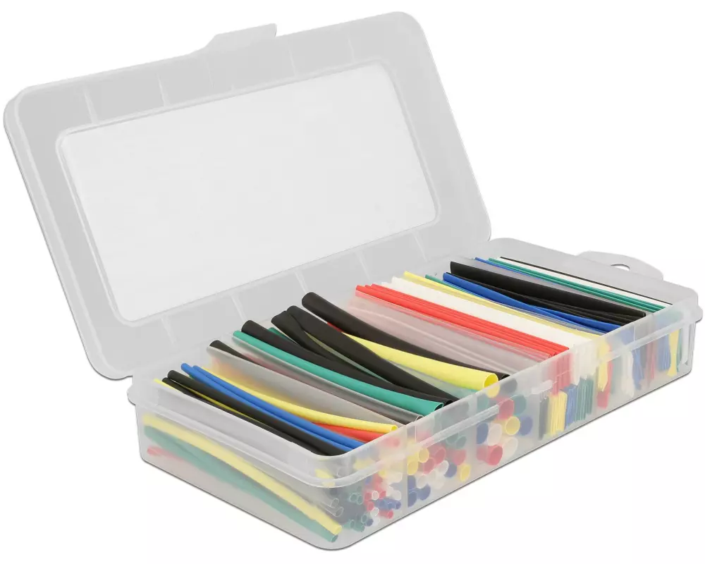 Delock Schrumpfschlauch 196-teilig Sortimentsbox, Mehrfarbig