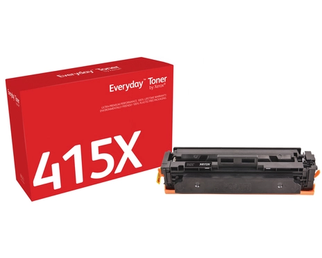 Everyday Black Toner by compatible with HP 415X (W2030X), High capacity. Black toner page yield: 7500 pages, Printing colours: Black, Quantity per pack: 1 pc(s)