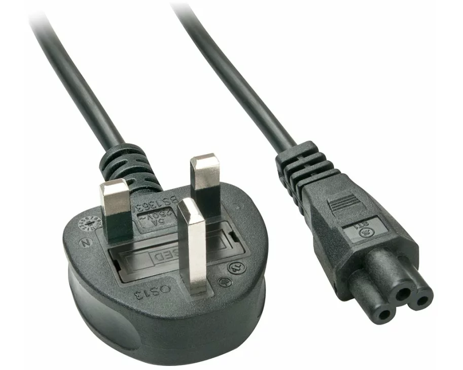 LINDY 2m UK Mains Plug to IEC C5