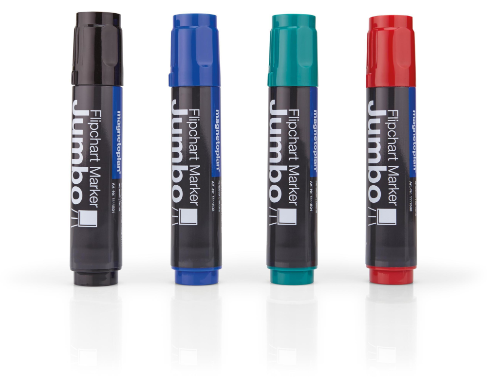 MAGNETOPLAN Flipchart Marker Jumbo 1111505 ass. 4 Stück