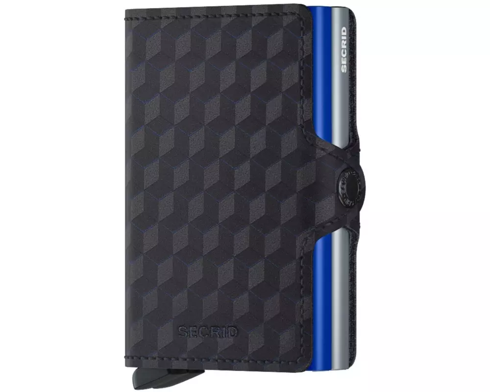 SECRID Portemonnaie Twinwallet Optical Titanium Blue