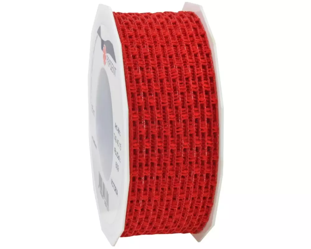 Pattberg Textilband Victoria 4 cm x 15 m, Rot
