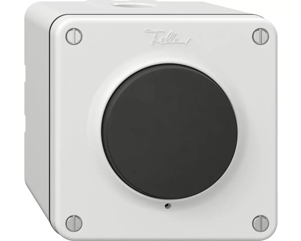 Feller Kunststoff Druckschalter NAP IP55, Weiss