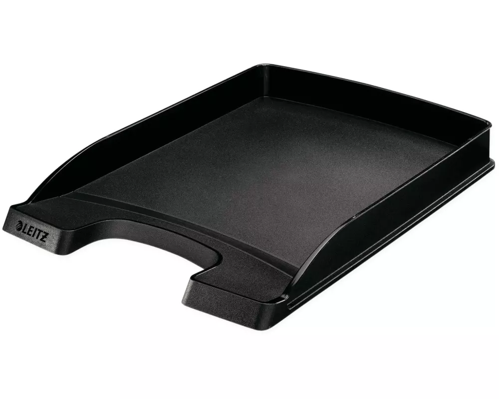 Leitz Ablagekorb Plus Flach Schwarz